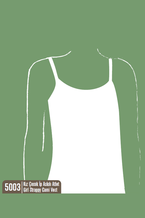Kız Çocuk İp Askılı Atlet/Girl Strappy Cami Vest